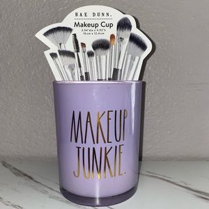 Rae Dunn Purple Makeup Cup Junkie